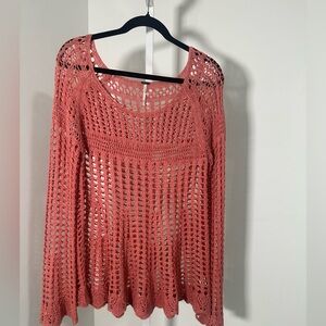 Free People Open Knit Top